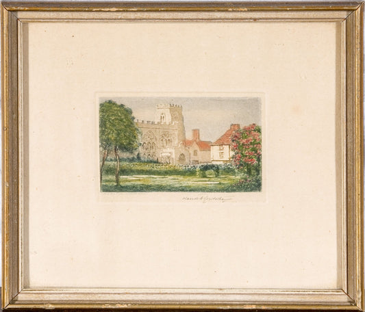 CLAUDE H ROWBOTHAM (BRITISH, 1880-1920) LIMITED EDITION AQUATINT