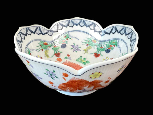 Vintage Hand Painted Asian Porcelain Bowl