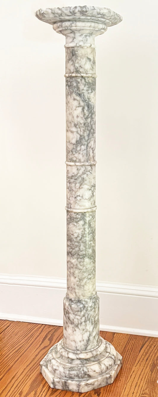 Large Vintage Marble Column Pedestal