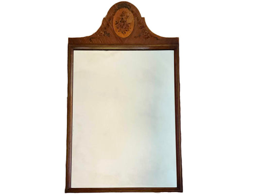 Shaped Mirror with Hand Painting