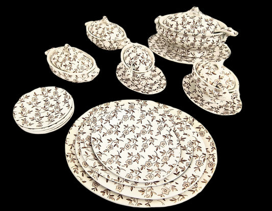Vintage-Antique English Serving Ware Set-26 pcs