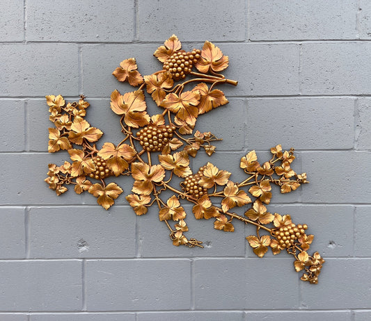 Vintage Syroco French Country Grape Vine Wall Hanging