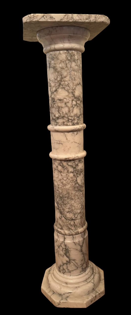 Wonderful Vintage Marble Column- Display Pedestal Stand