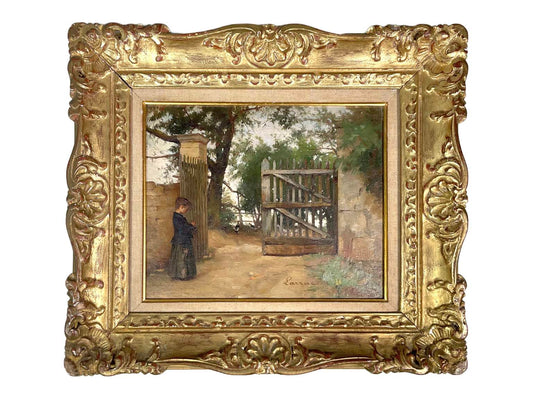 Vintage Oil On Board, signed by Guillaume Larrue (1851-1935)