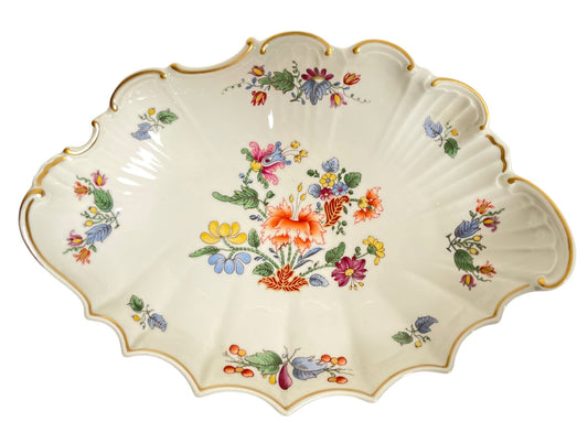 Vintage Richard Genori "Riviera" Porcelain Oval Bowl