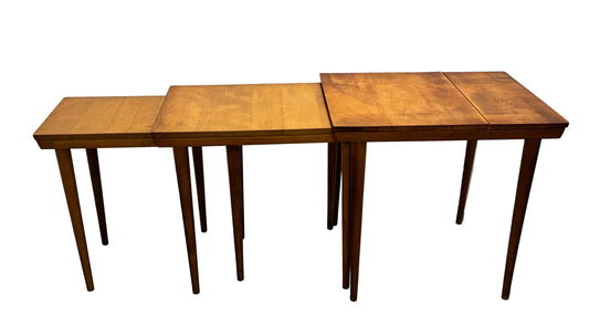 1960s Mid Century Modern Conant Ball Nesting Tables By Russell Wright - Set Of 3