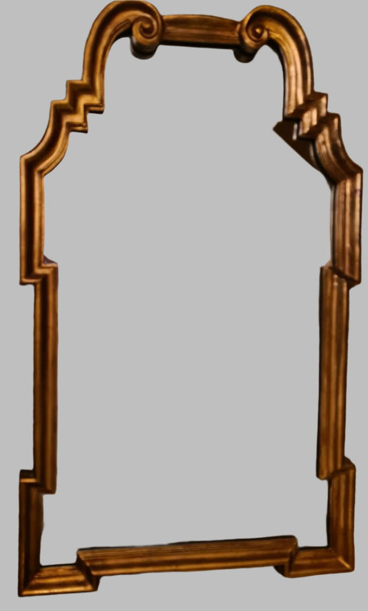 Vintage Mid Century Giltwood La Barge Attributed Scrolled Mirror