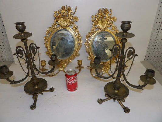 Victorian Brass Candelabra  (2/2)