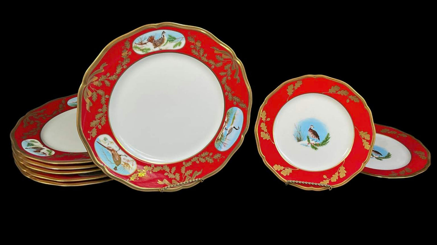 Fabulous Lynn Chase 24k Gold “Winter Games” China - 8 Pieces