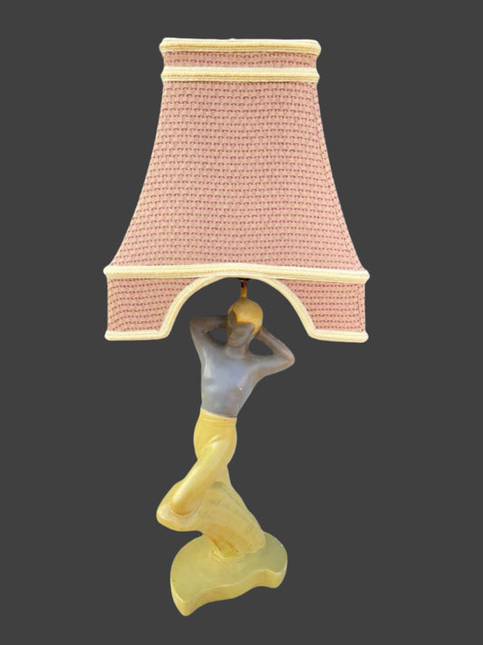 Mid Century Chalkware Lamp