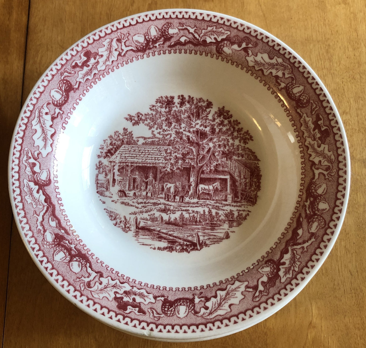 Memory Lane Ironstone Soup Bowls 8 pcs