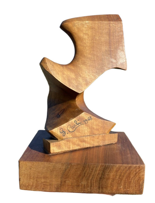 Abstract Wood Sculpture, 1968, Giuseppe Carli (Italian, 1915-1987)