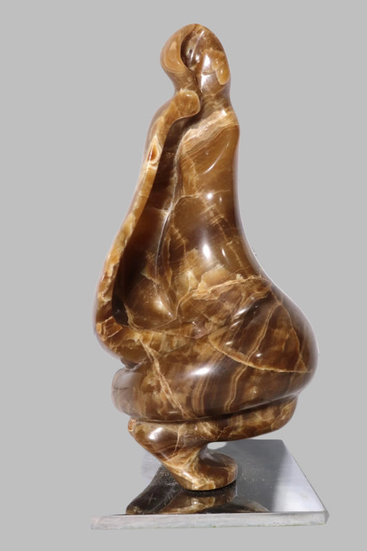 Unique Abstract Marble Sculpture Signed By The Artist