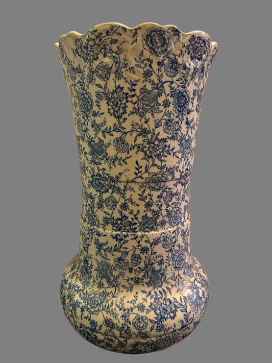 Antique Blue & White Umbrella Stand