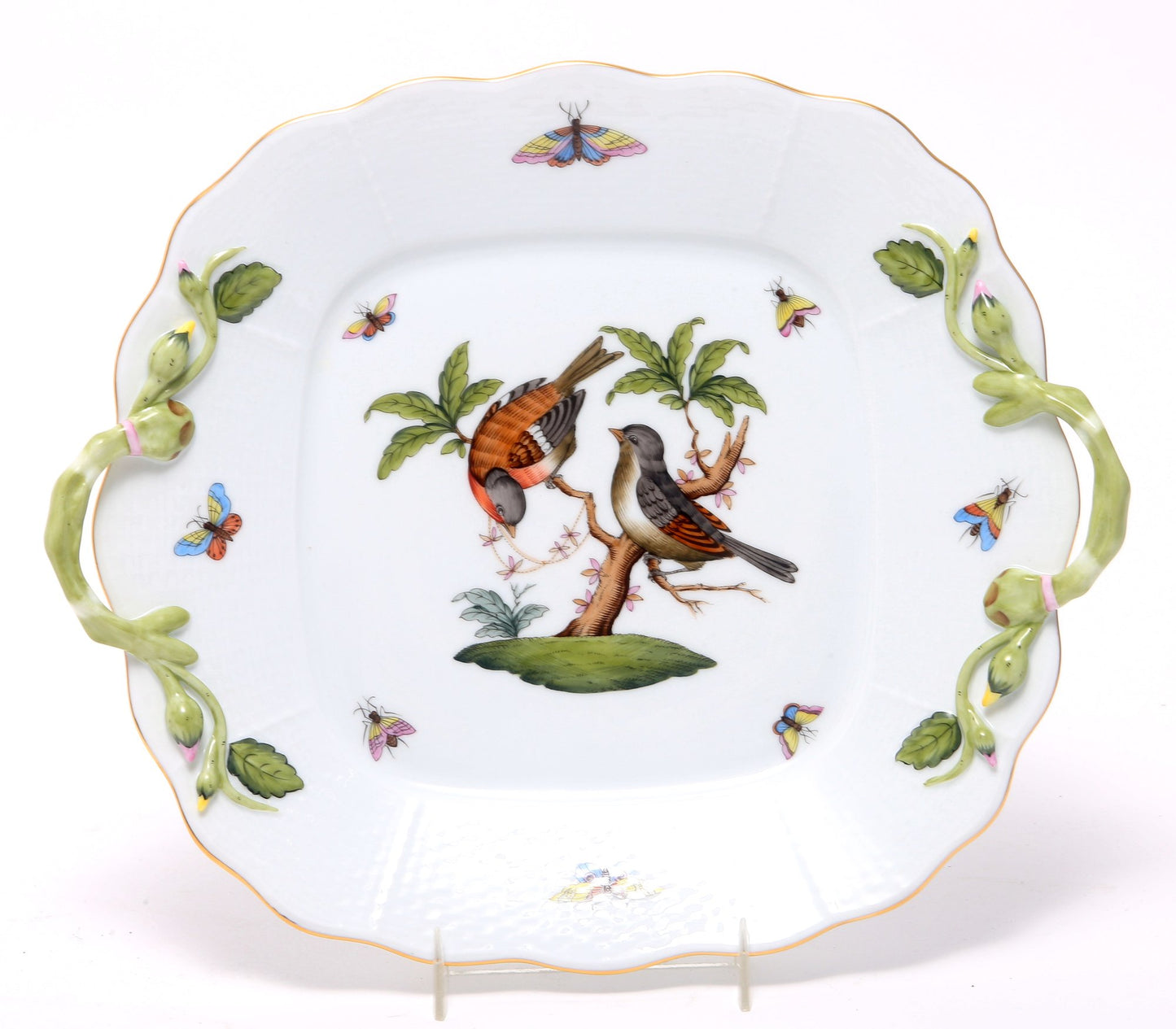 Herend Bird Porcelain Dessert Dish
