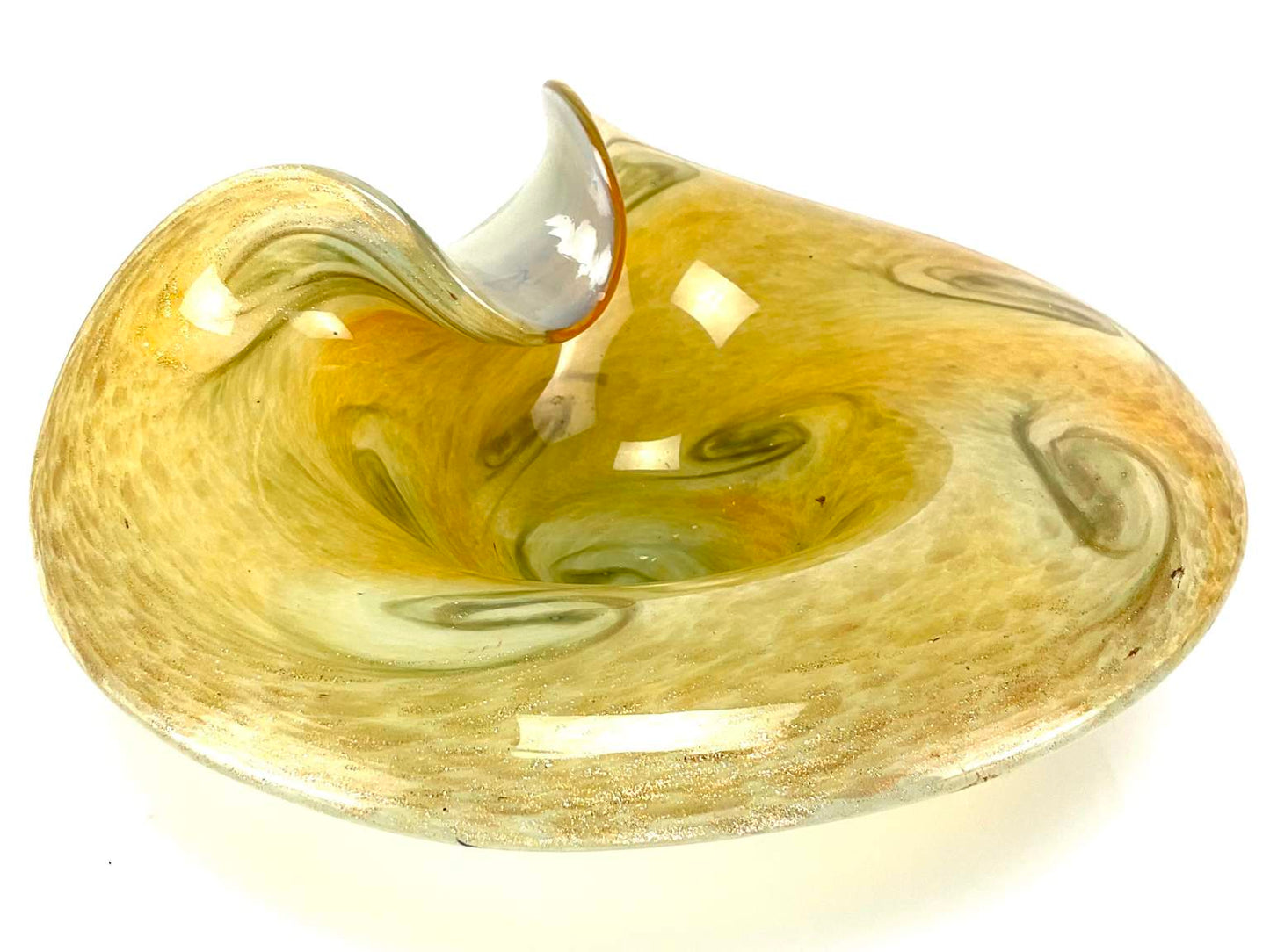 One of kind Vintage Italian Murano Glass Bowl.