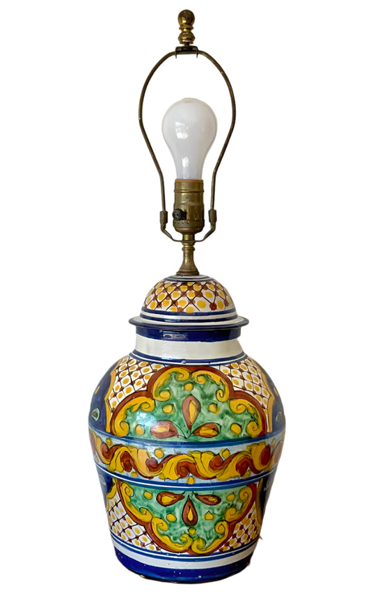 Stunning Tibor Mediano Lidded Jar Lamp