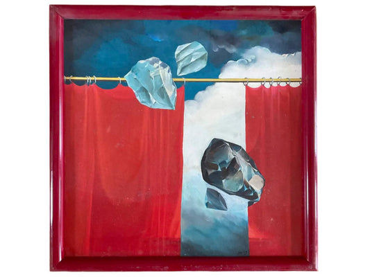 Post Modern Oil on Canvas, Signed