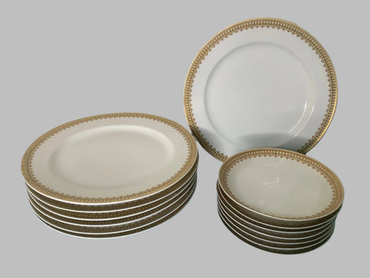 LIMOGES HAVILAND FRANCE PLATES, 6" & 10", set of 7 each