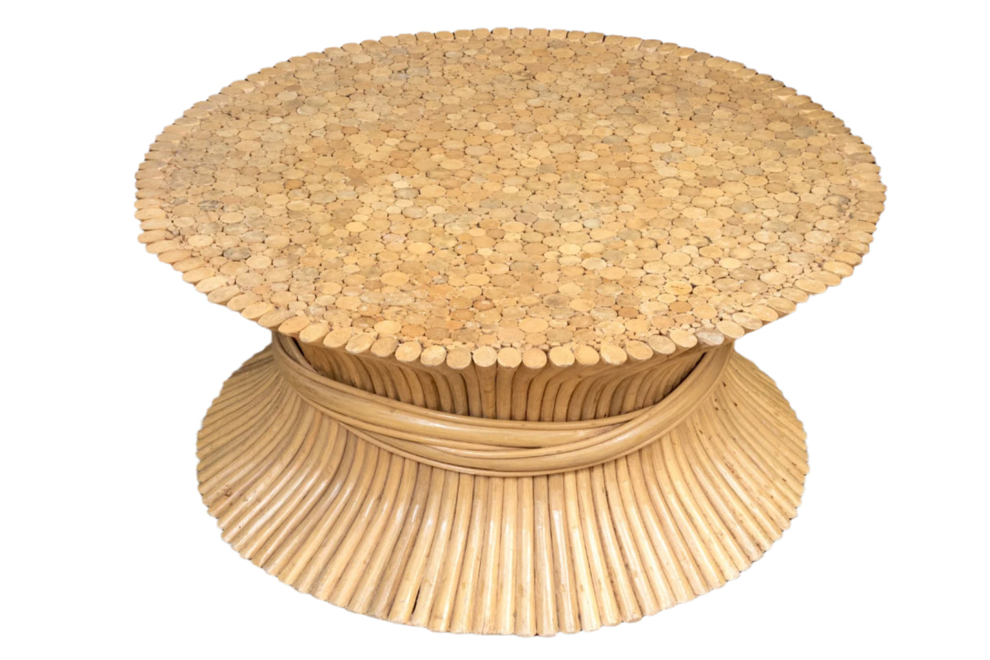 Mid-Century Wheatsheaf Coffee Table Attributed To John McGuire