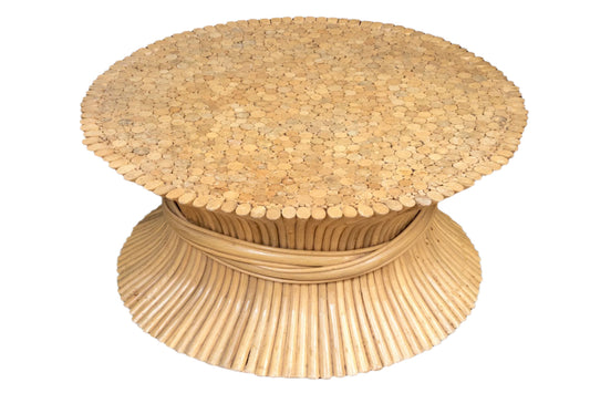 Mid-Century Wheatsheaf Coffee Table Attributed To John McGuire