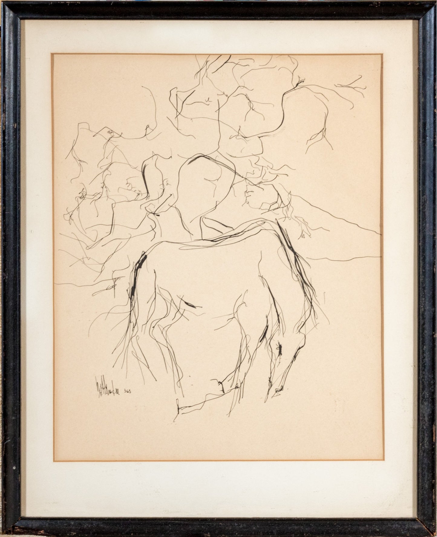Gino Hollander (American, 1924 - 2015) Ink On Paper
