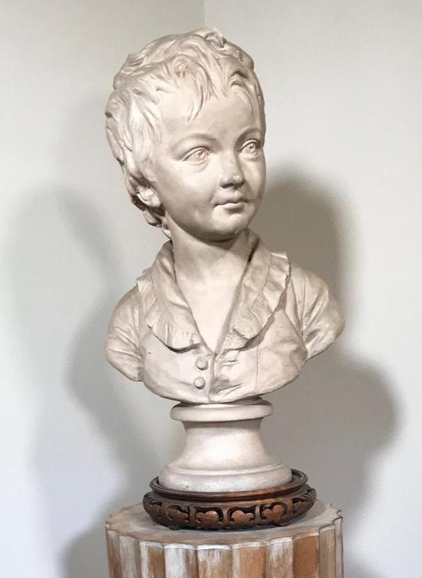 Vintage Terracotta Bust of Alexandre Brongniart As Child
