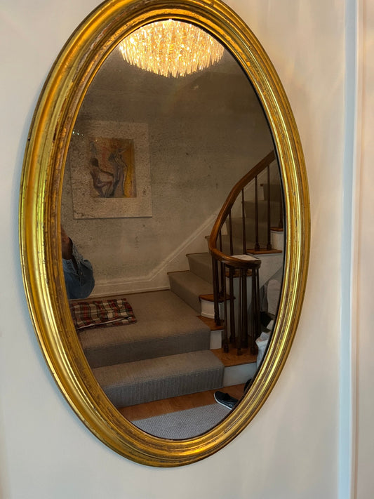 Antique Oval Mirror