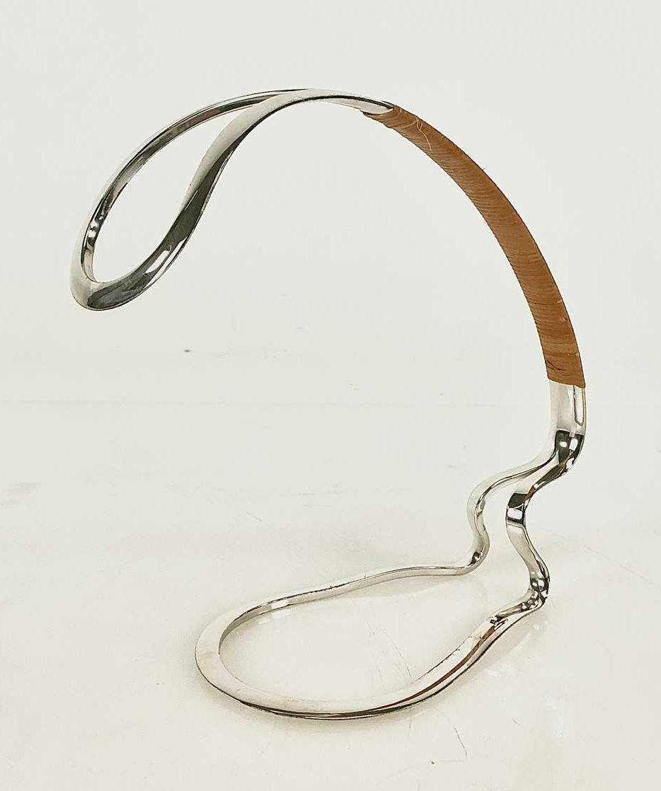 Eisenburg Lozano Sculptural Silver Plated Wine Bottle Holder