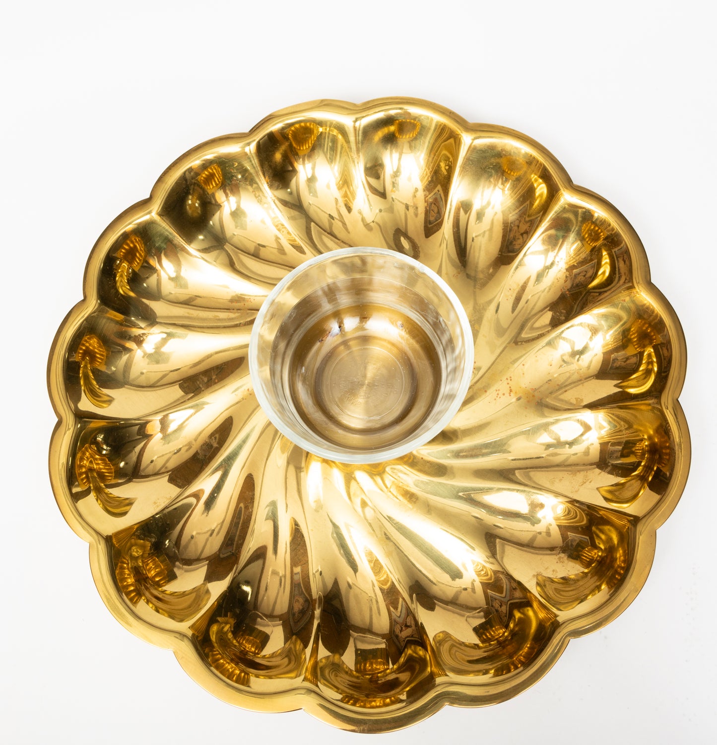 Pair of Solid Brass Seafood Serving Platters