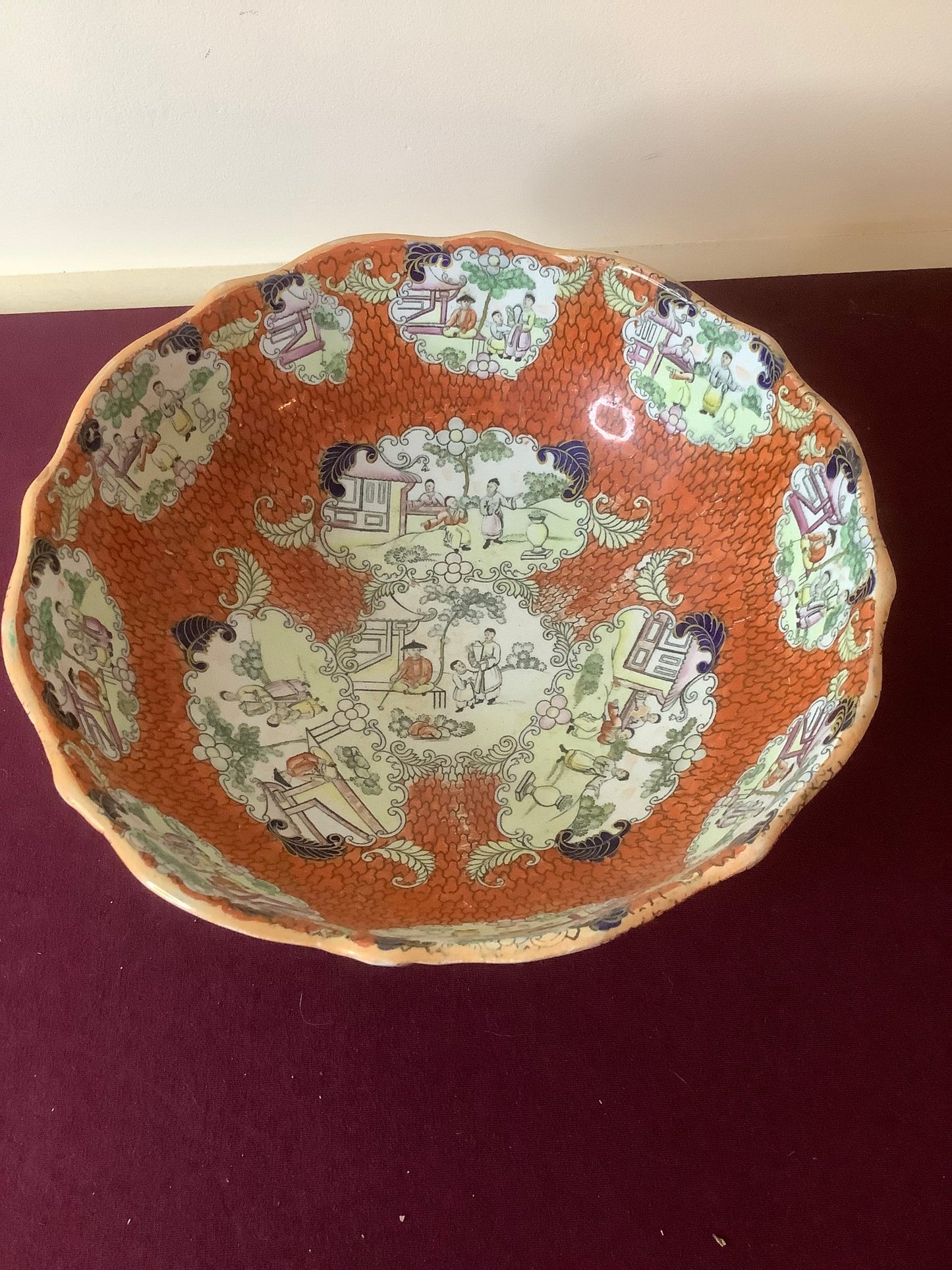 MASON'S PATENT IRONSTONE ASIAN SERVING BOWL, c.1830-48
