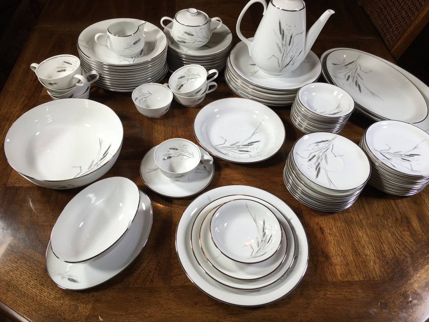 Fabulous Vintage ROSENTHAL CONTINENTAL Wheat China Set - 78 Pieces Including Serving Pieces