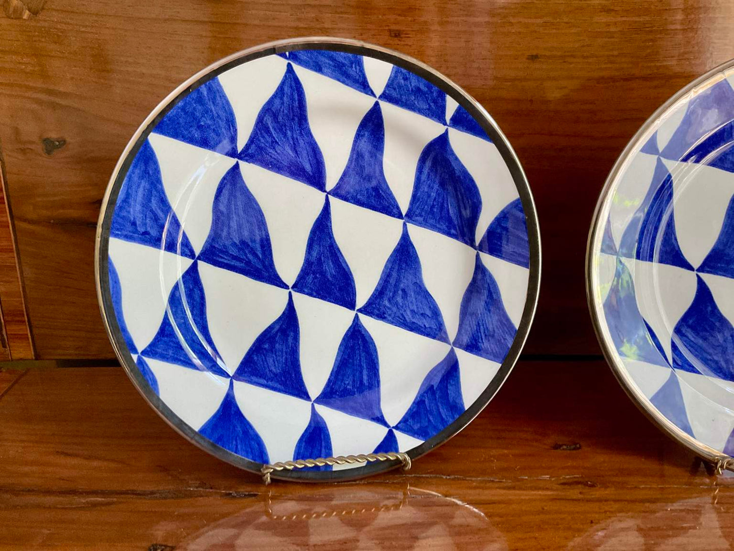 Pair of Tiffany & Co. Este Ceramiche Plates