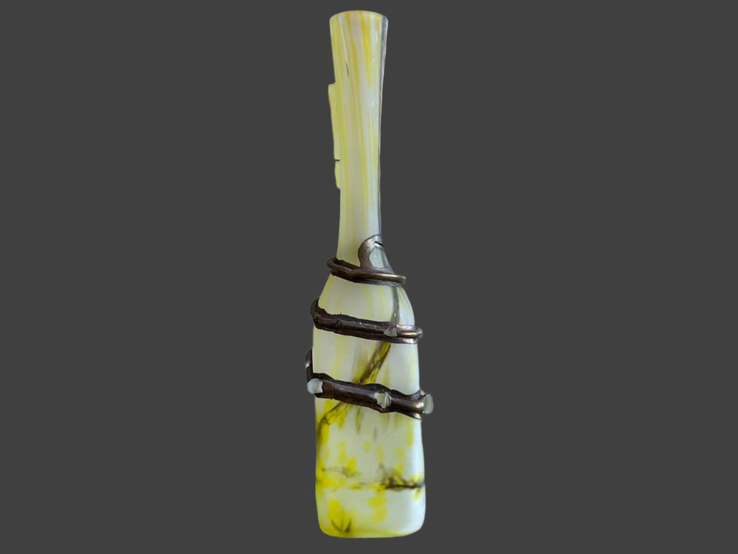 Hand Blown Murano Art Glass Vase, Unsigned