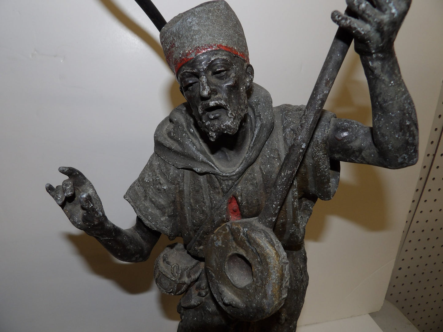 Pair Spelter Orientalist Figures 19th Century, Man And Woman Lamped