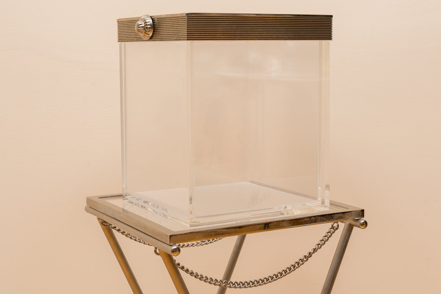 Lucite Champagne Bucket And Stand