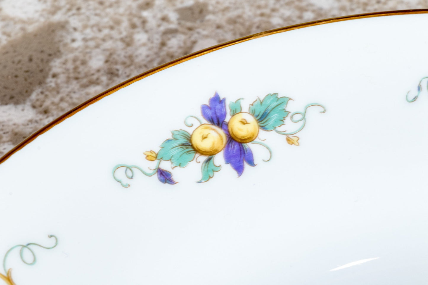 Set Of Six Richard Ginori "Capri" Ceramic Dinner Plates
