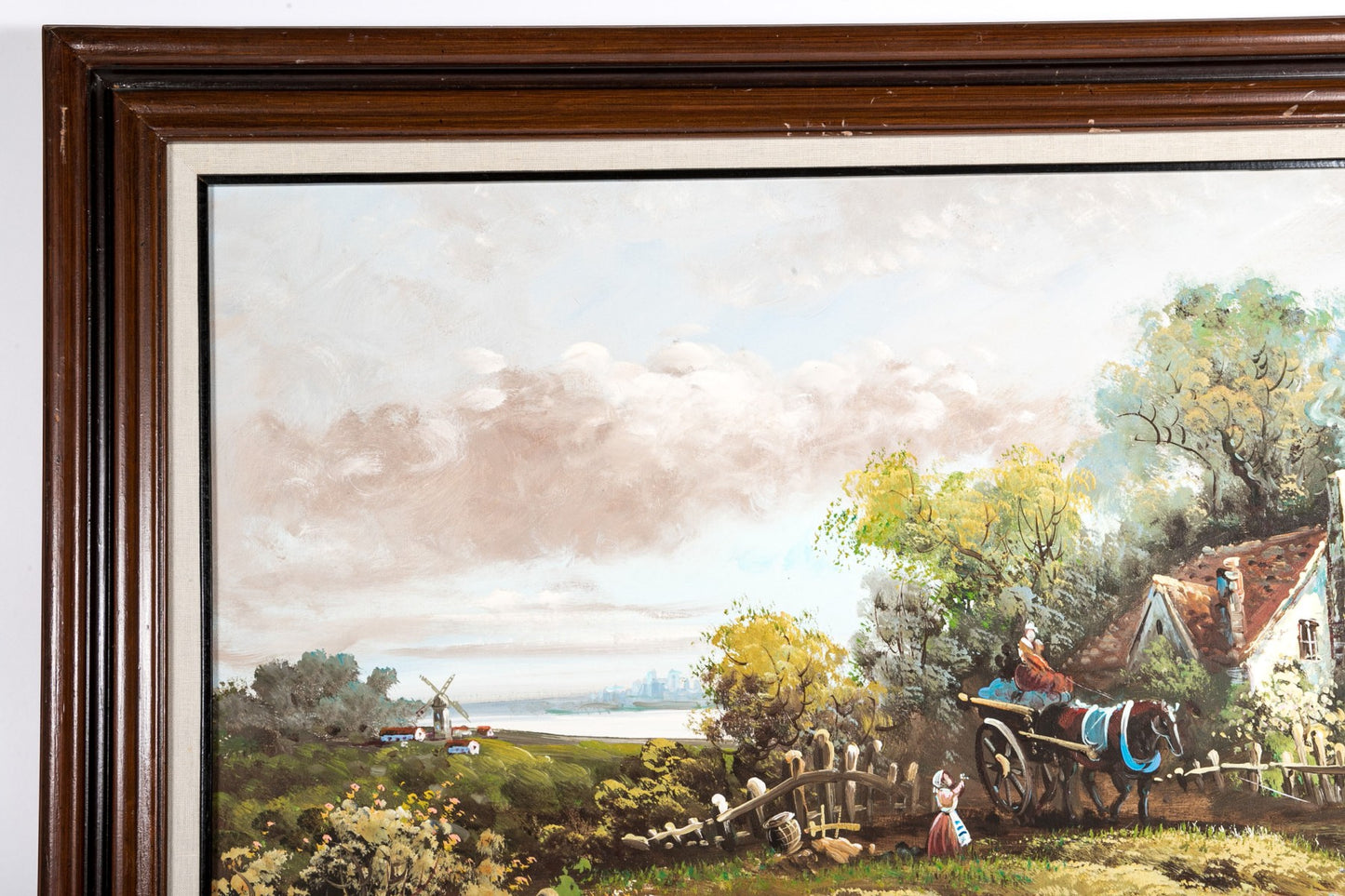 Signed "C. Marring" Oil On Canvas, Dutch Cottage Scene