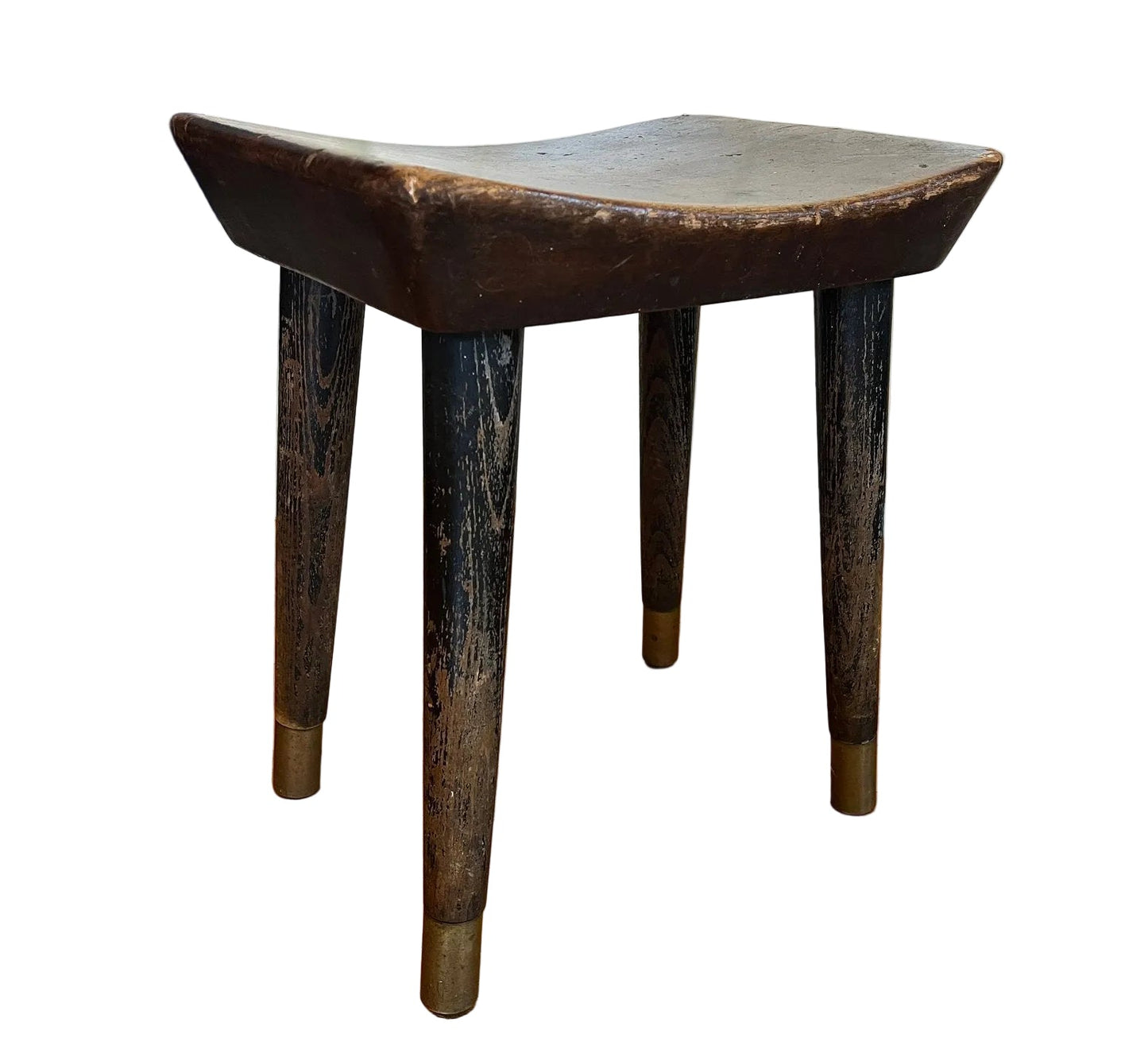 Swedish / Scandinavian Modern Saddle-Seat Stool, c. 1930s–1940s