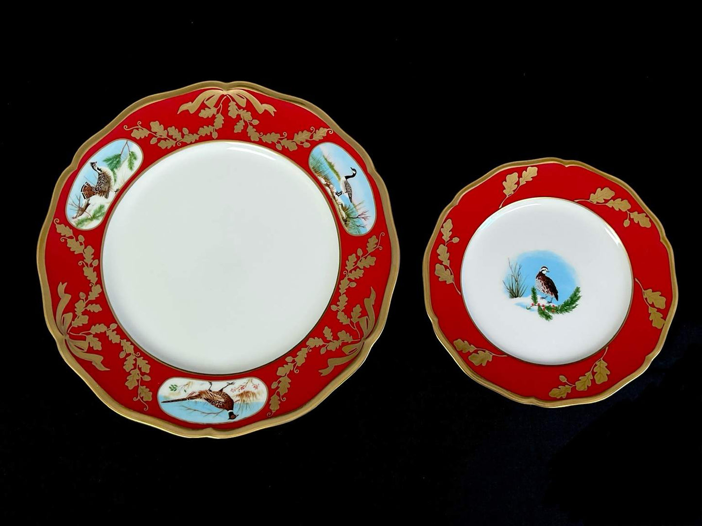 Fabulous Lynn Chase 24k Gold “Winter Games” China - 8 Pieces
