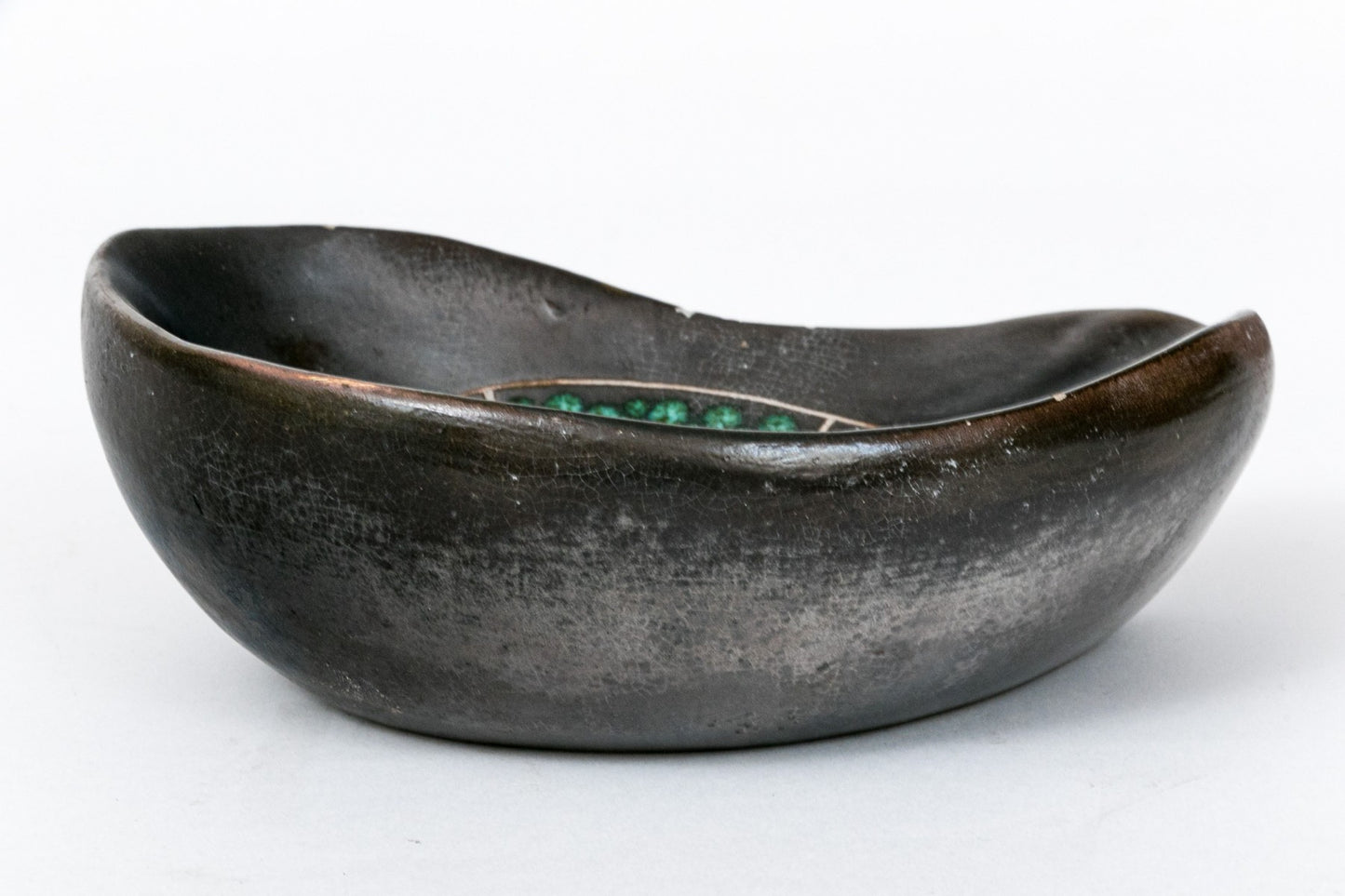 Rare one of a kind MGM Ceramic Dish Fish/Bird Motif attributed to Astrid Tjalk (Denmark)