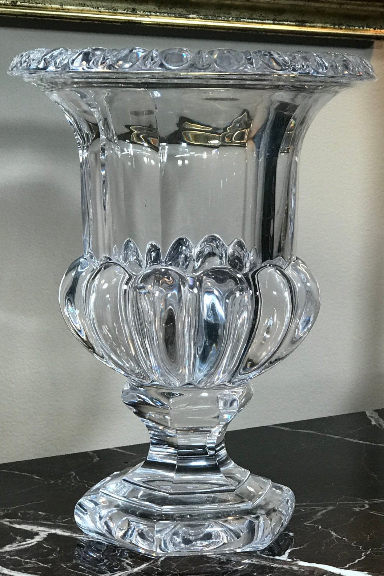 Incredible Antique French Crystal Urn