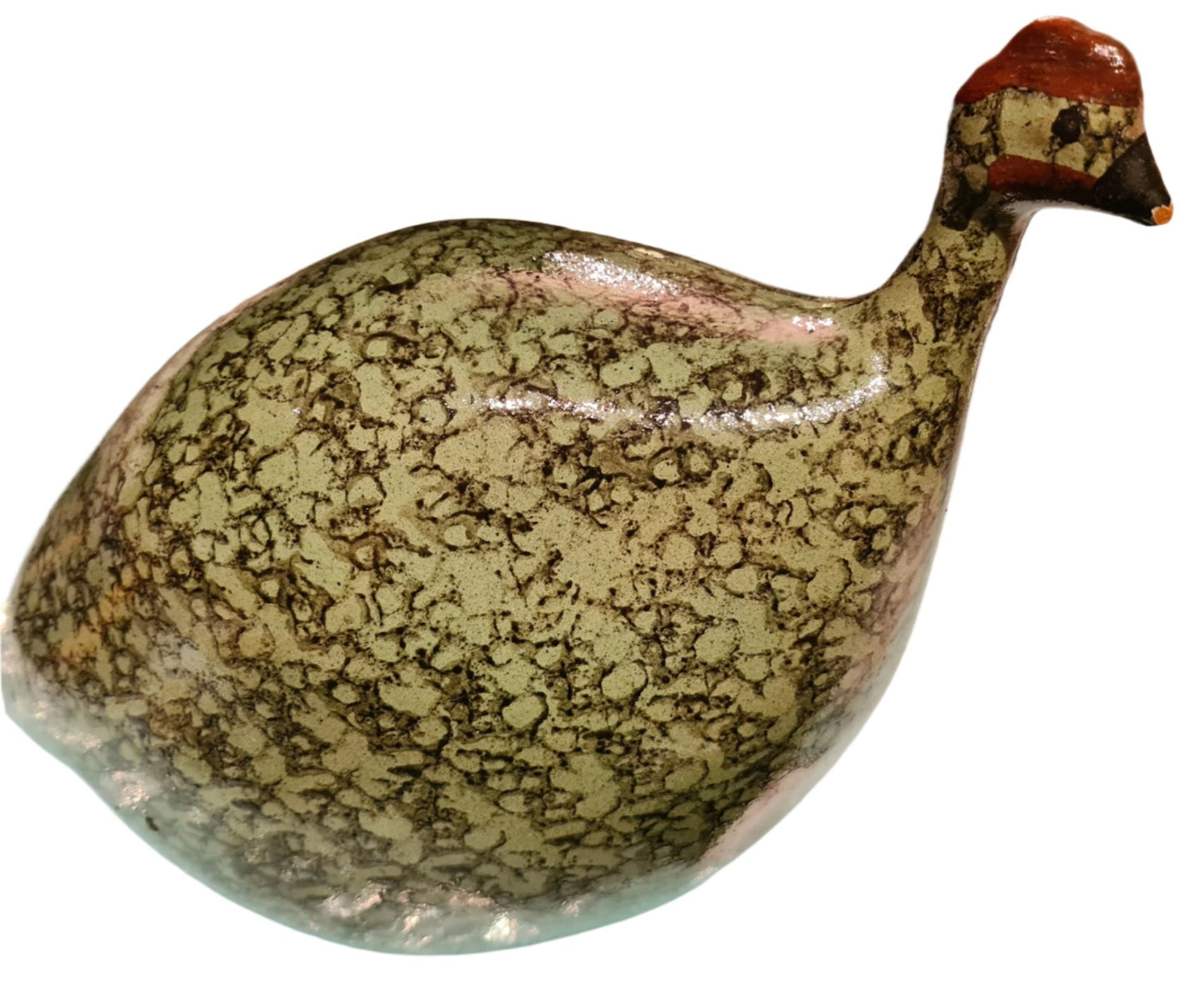 Green Bird, Ceramic, signed