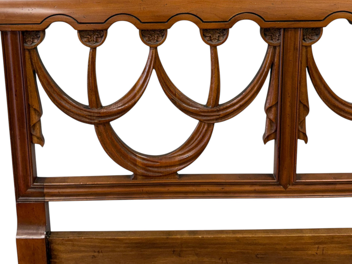 Baker Furniture Chippendale-style Mahogany King-Size Headboard