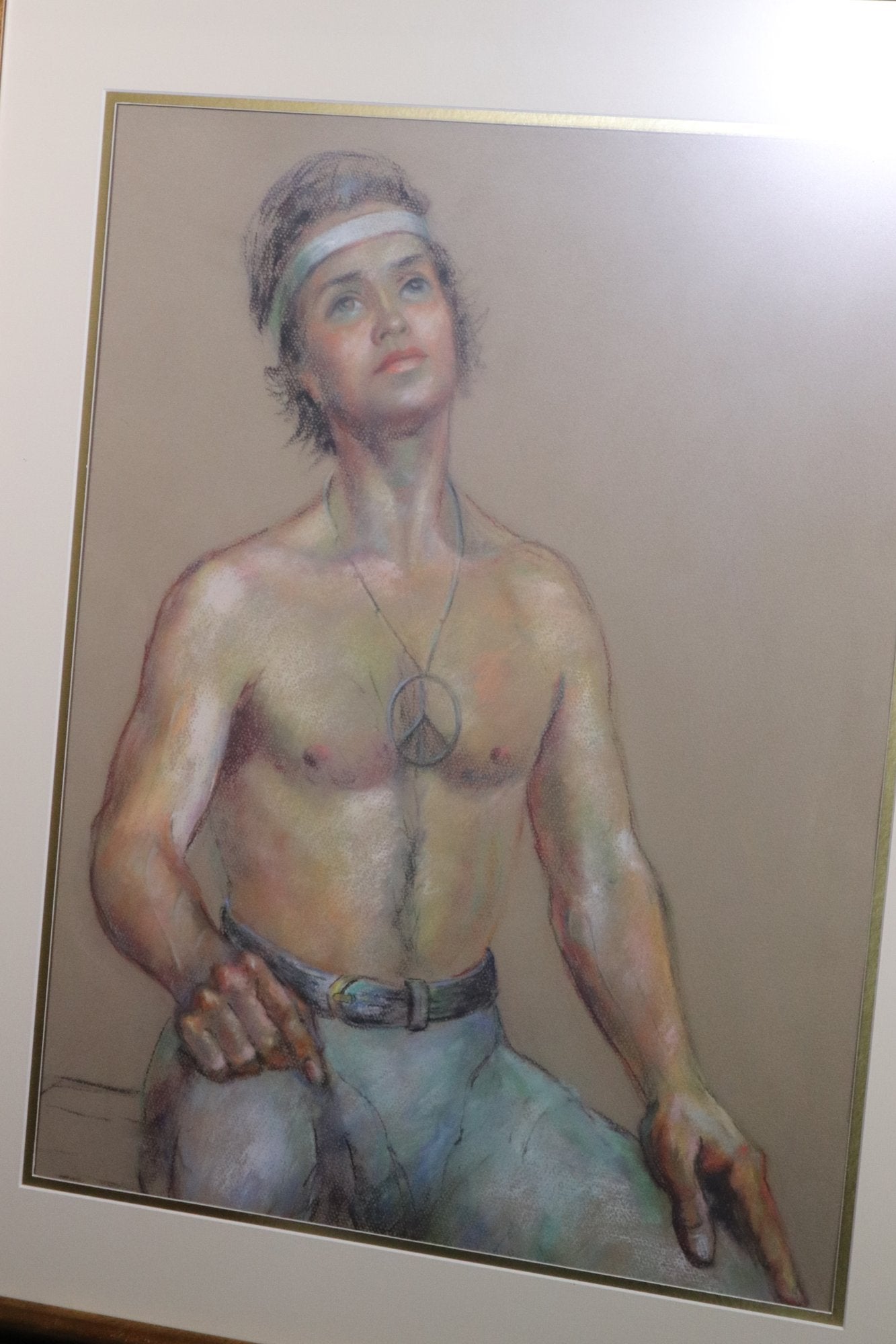 Flora B Giffuni Framed Hippie Pastel Artwork