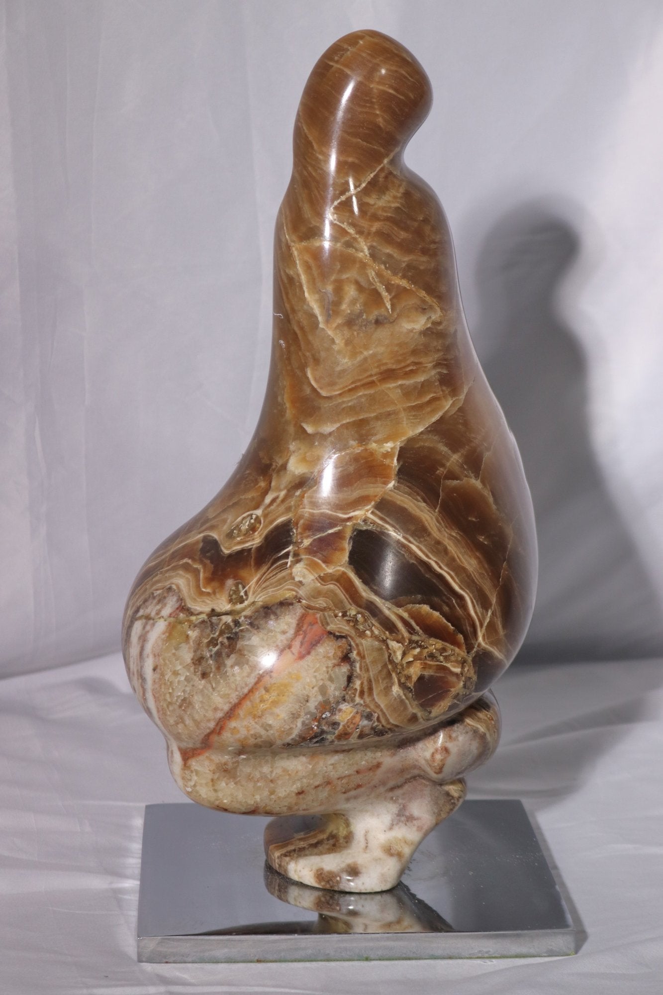 Unique Abstract Marble Sculpture Signed By The Artist