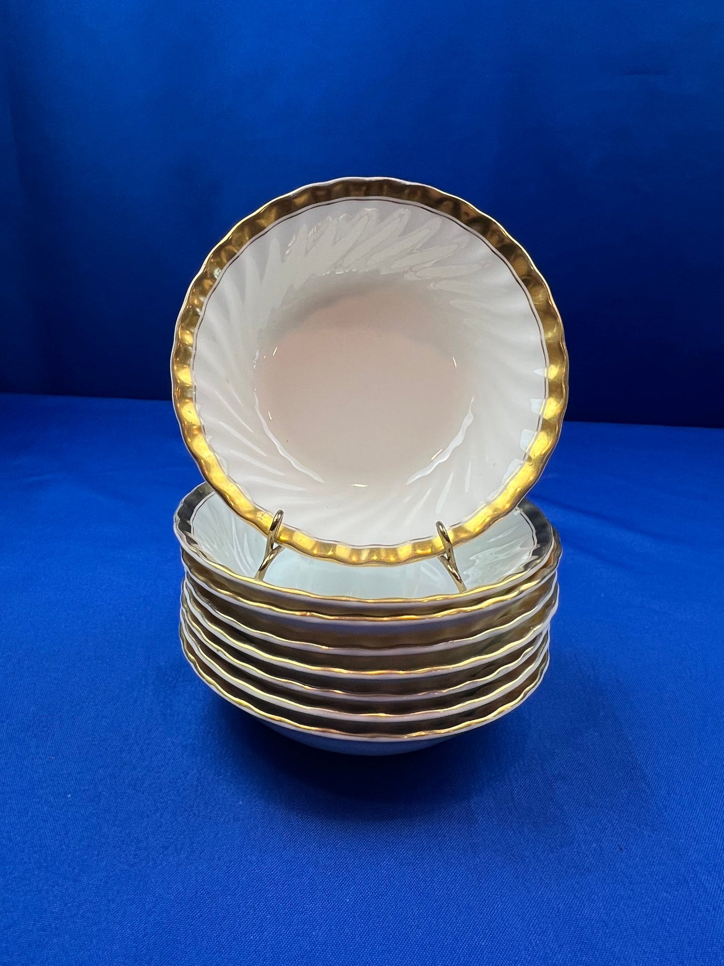 English Porcelain Bowls 5.5" - Signed "Minton's England"