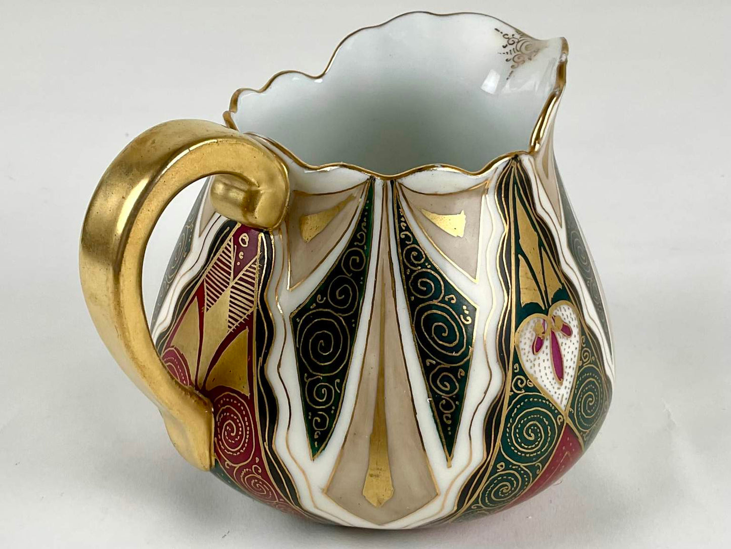 Vienna Alhambra Art Deco Painted Porcelain Pitcher
