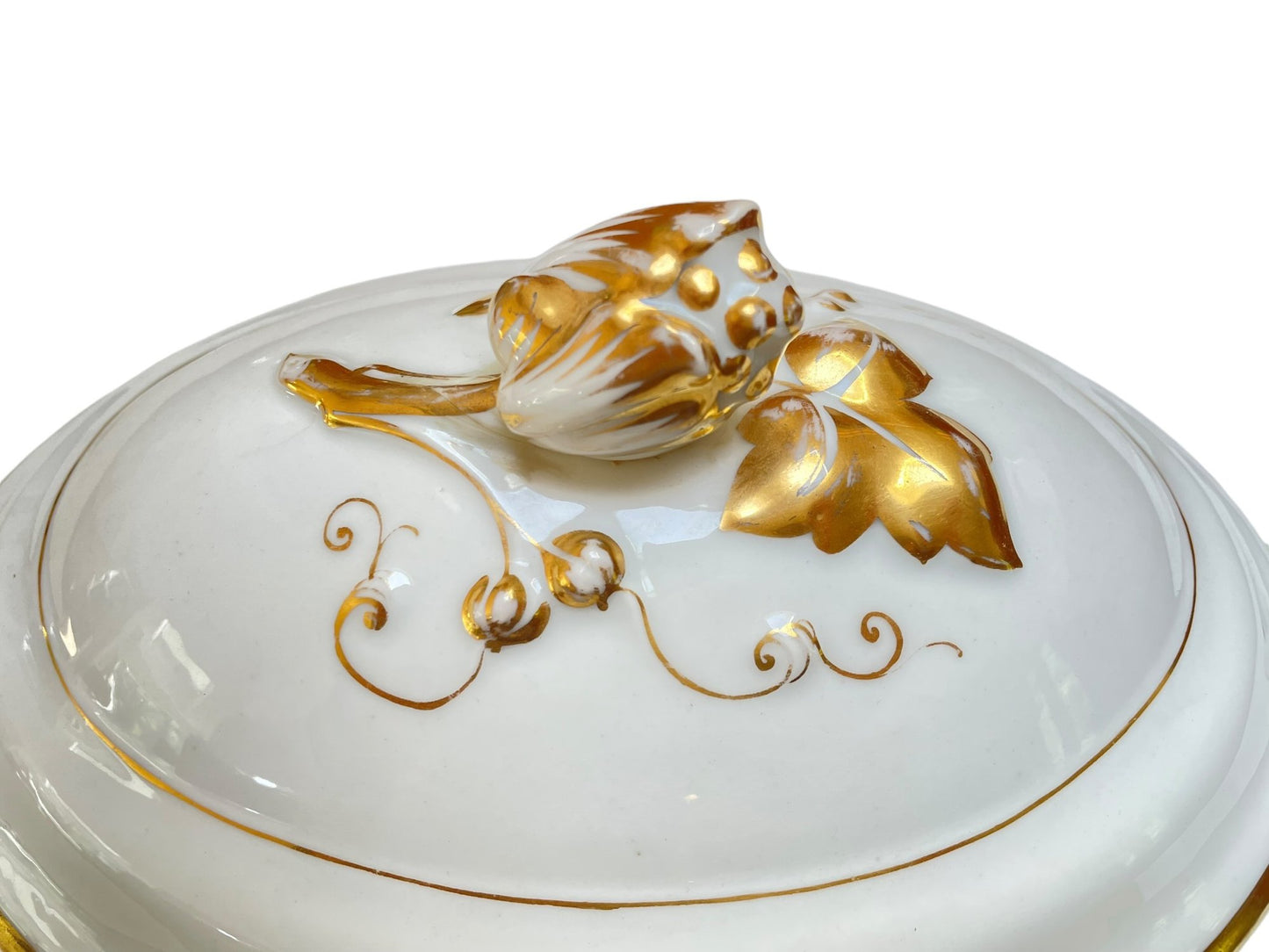Pair Of Vintage Porcelain Covered Casserole Bowls