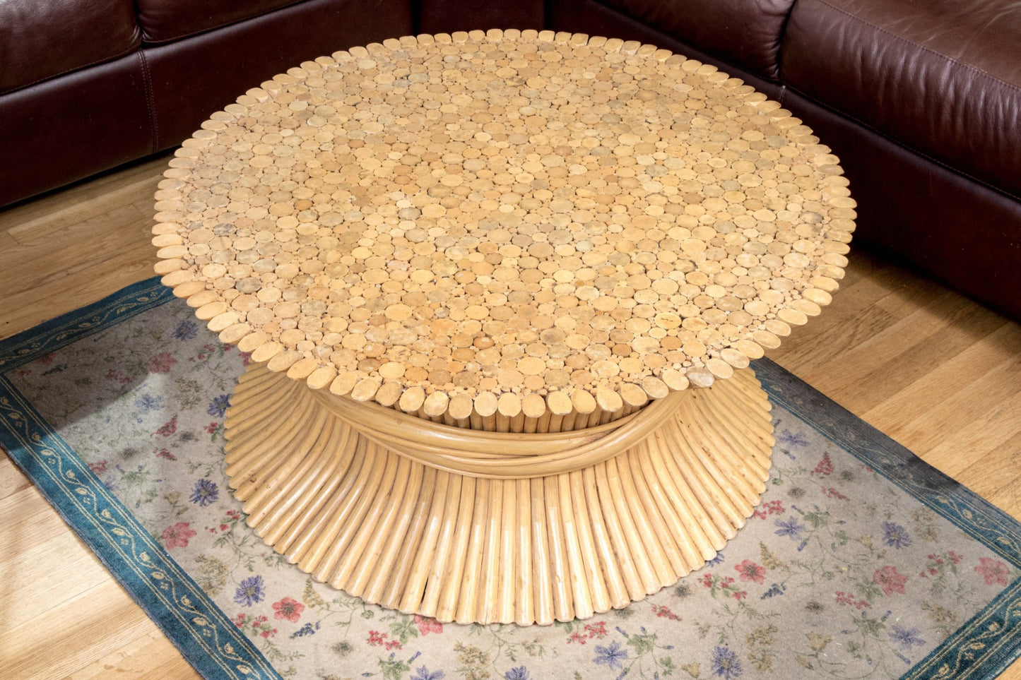 Mid-Century Wheatsheaf Coffee Table Attributed To John McGuire